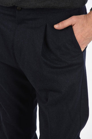 drawstring waist single pleat ACADEMY trousers
