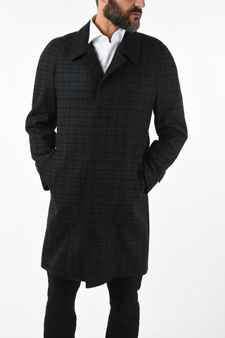 CC COLLECTION pin check virgin wool coat