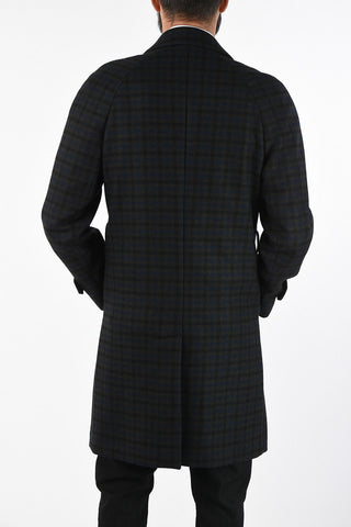 CC COLLECTION pin check virgin wool coat