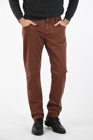 ID Mid-rise waist belt loops trousers