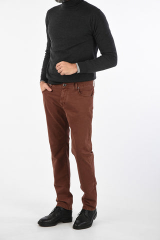 ID Mid-rise waist belt loops trousers
