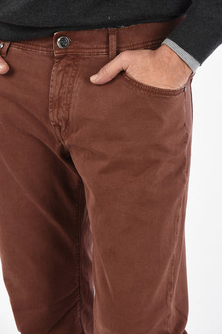 ID Mid-rise waist belt loops trousers