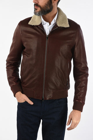 ID leather flight jacket