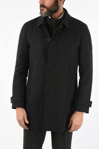 ID virgin wool and cashmere coat
