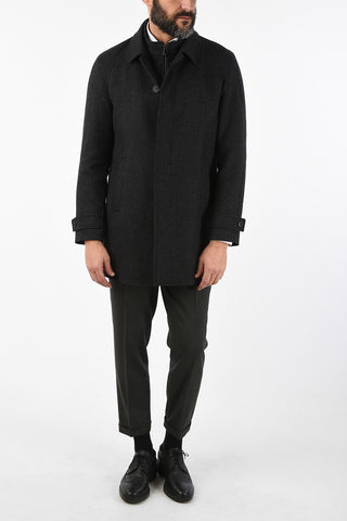 ID virgin wool and cashmere coat