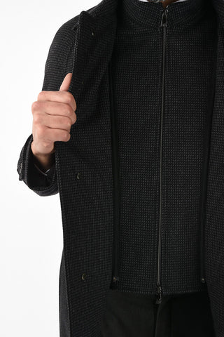ID virgin wool and cashmere coat
