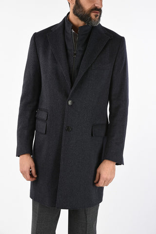 ID cappotto IDENTITY in Lana Vergine Plain Herringbone