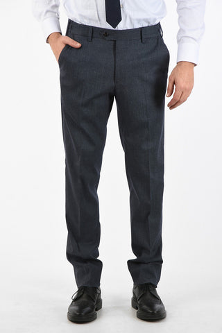 single pleat LEADER belt loops trousers