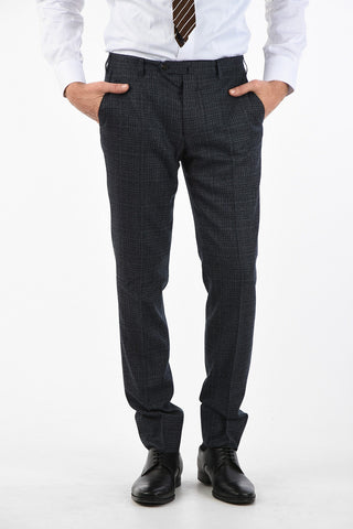 pantalone a una pince ACADEMY district check