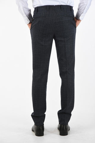 pantalone a una pince ACADEMY district check