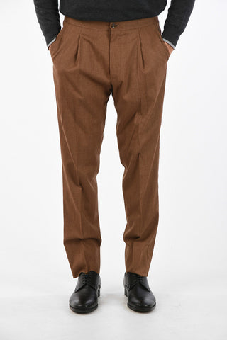 drawstring waist single pleat ACADEMY trousers