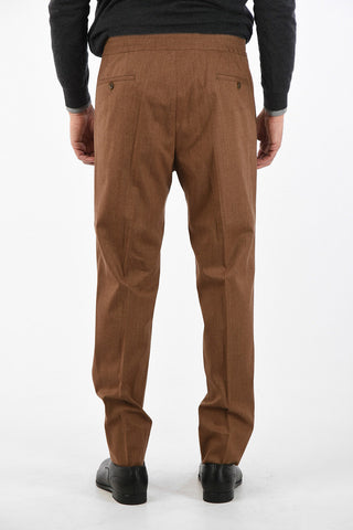 drawstring waist single pleat ACADEMY trousers