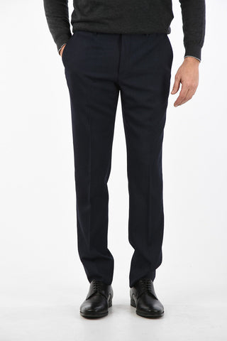 Mid-rise waist single pleat ACADEMY trousers