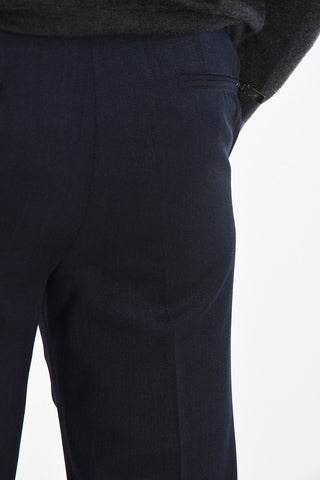 Mid-rise waist single pleat ACADEMY trousers