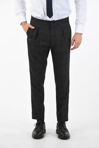 virgin wool ACADEMY drawstring waist pants