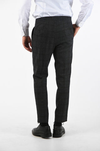 virgin wool ACADEMY drawstring waist pants