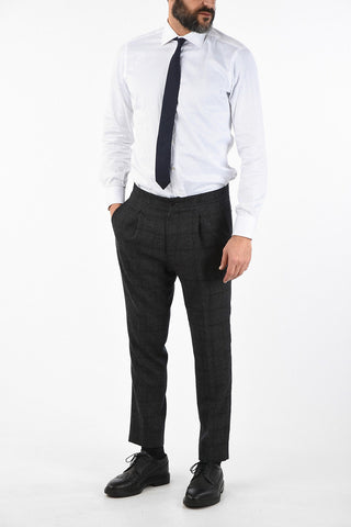 virgin wool ACADEMY drawstring waist pants