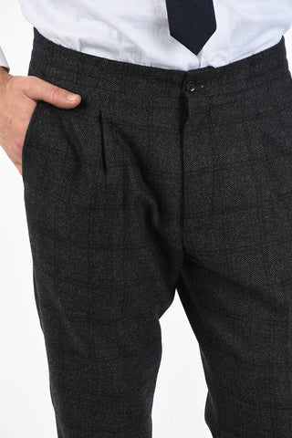 virgin wool ACADEMY drawstring waist pants