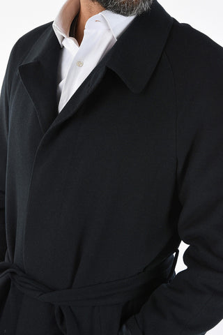 cashmere single breasted trench