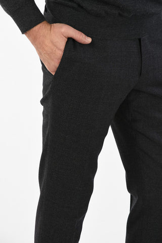 virgin wool Stretch ACADEMY single pleat trousers