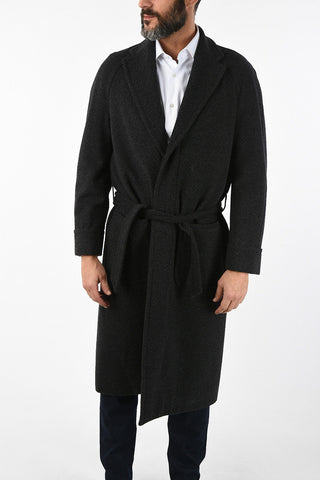 Trench Monopetto in cashmere e in lana vergine