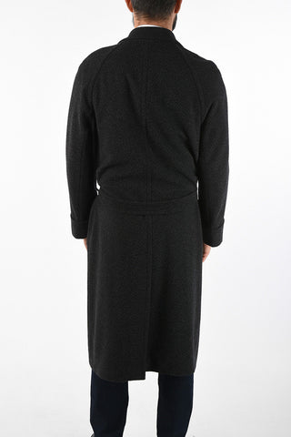 Trench Monopetto in cashmere e in lana vergine