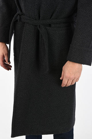 Trench Monopetto in cashmere e in lana vergine