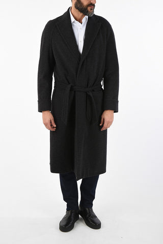 Trench Monopetto in cashmere e in lana vergine