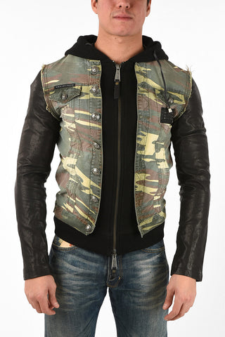 Camouflage hooded outerwear