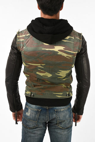 Camouflage hooded outerwear