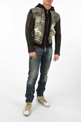 Camouflage hooded outerwear