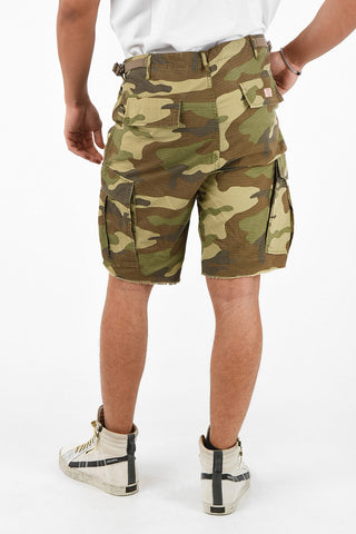 Camouflage cargo shorts
