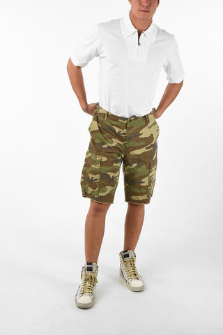 Camouflage cargo shorts