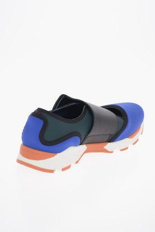 Fabric Slip On With Leather Details