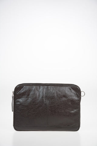 tumbled leather Laptop Bag
