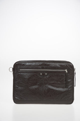 tumbled leather Laptop Bag
