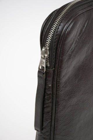 tumbled leather Laptop Bag