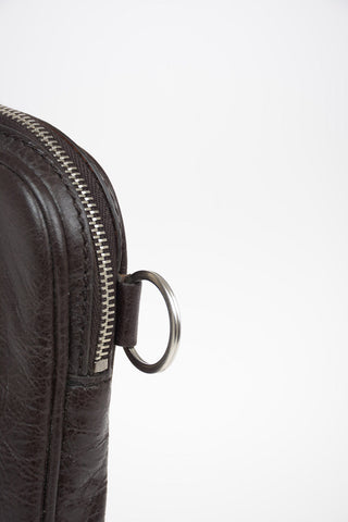 tumbled leather Laptop Bag