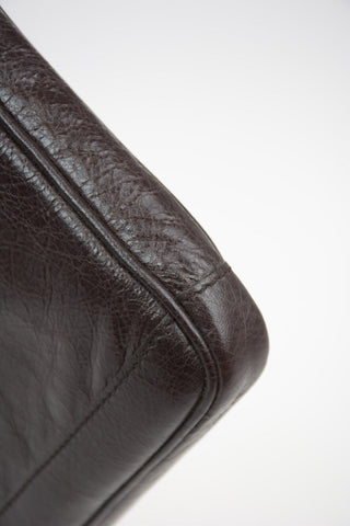 tumbled leather Laptop Bag