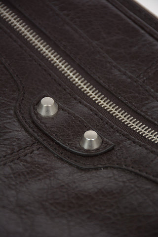 tumbled leather Laptop Bag