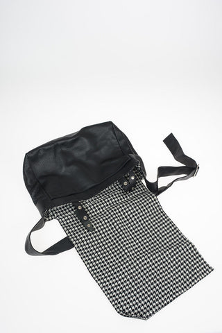 houndstooth leather Shoulder bag