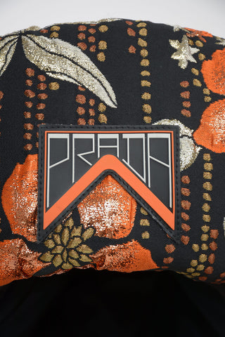 Padded brocade Trapper