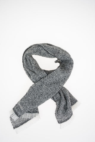 Z ZEGNA 200x45cm Wool Blend Scarf With Fringe