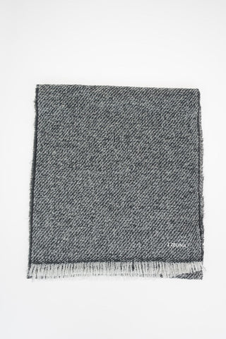 Z ZEGNA 200x45cm Wool Blend Scarf With Fringe