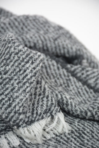 Z ZEGNA 200x45cm Wool Blend Scarf With Fringe