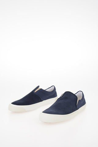 MM22 Suede Leather Two-Tone HURRICANE Slip On Sneakers