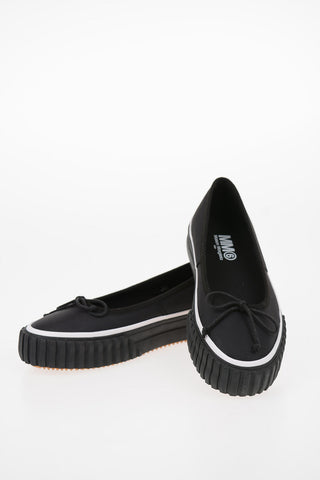 MM6 Bow Detail Comfy Flat Ballet
