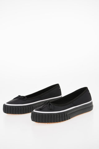 MM6 Bow Detail Comfy Flat Ballet