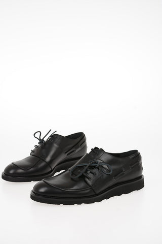MM22 Leather Double Laces Derby Shoes