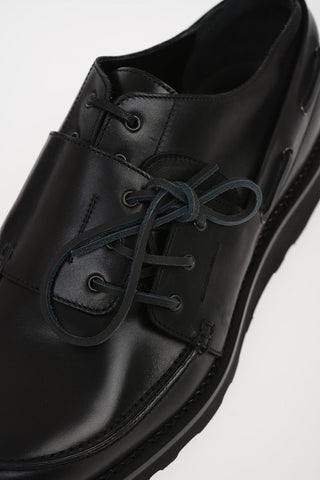 MM22 Leather Double Laces Derby Shoes